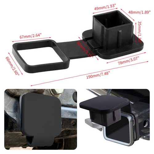 Universal Trailer Hitch Receiver Cover Plug Caps Car Accessories For RV Trailer - Picture 4 of 10