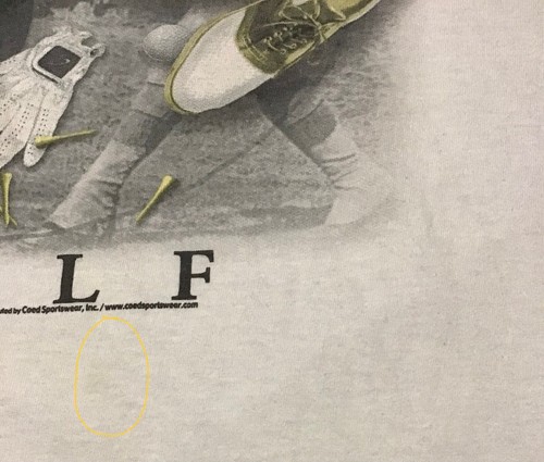 Vintage Y2K It’s All About Golf Herren T-Shirt Weiß Kurzarm XL - Bild 13 von 17