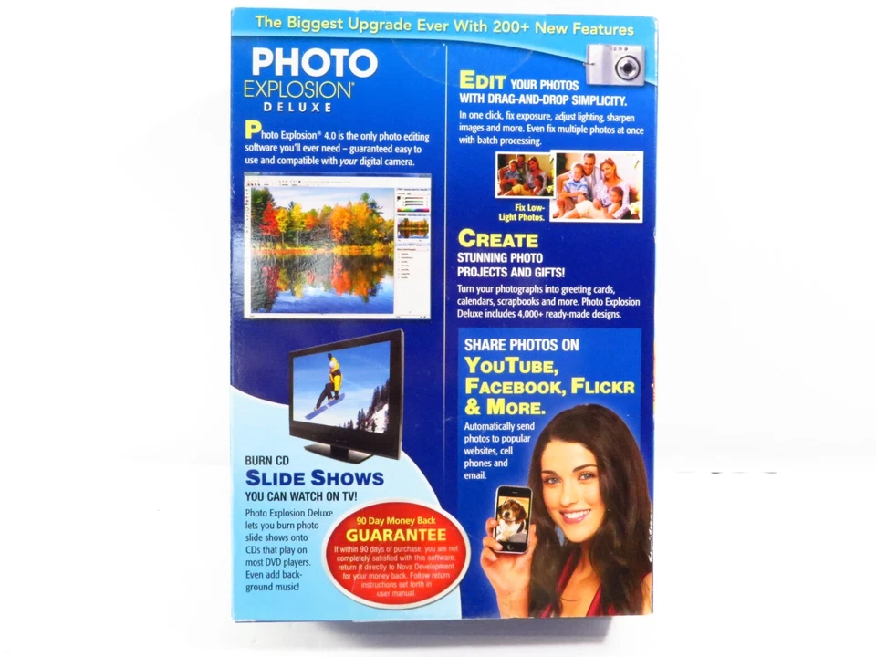 Nova Photo Explosion Deluxe Version 4, Complete Digital Photo Studio, New SEALED - Image 3 of 4