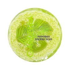 Maui Soap Co Loofah Soap – Gardenia with Sea Salt & Kukui Oil 