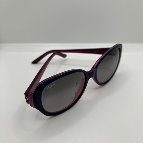 Maui Jim Swept Away MJ 733-08B Sunglasses Blue on Magenta Black Polarized - Imagen 2 de 5