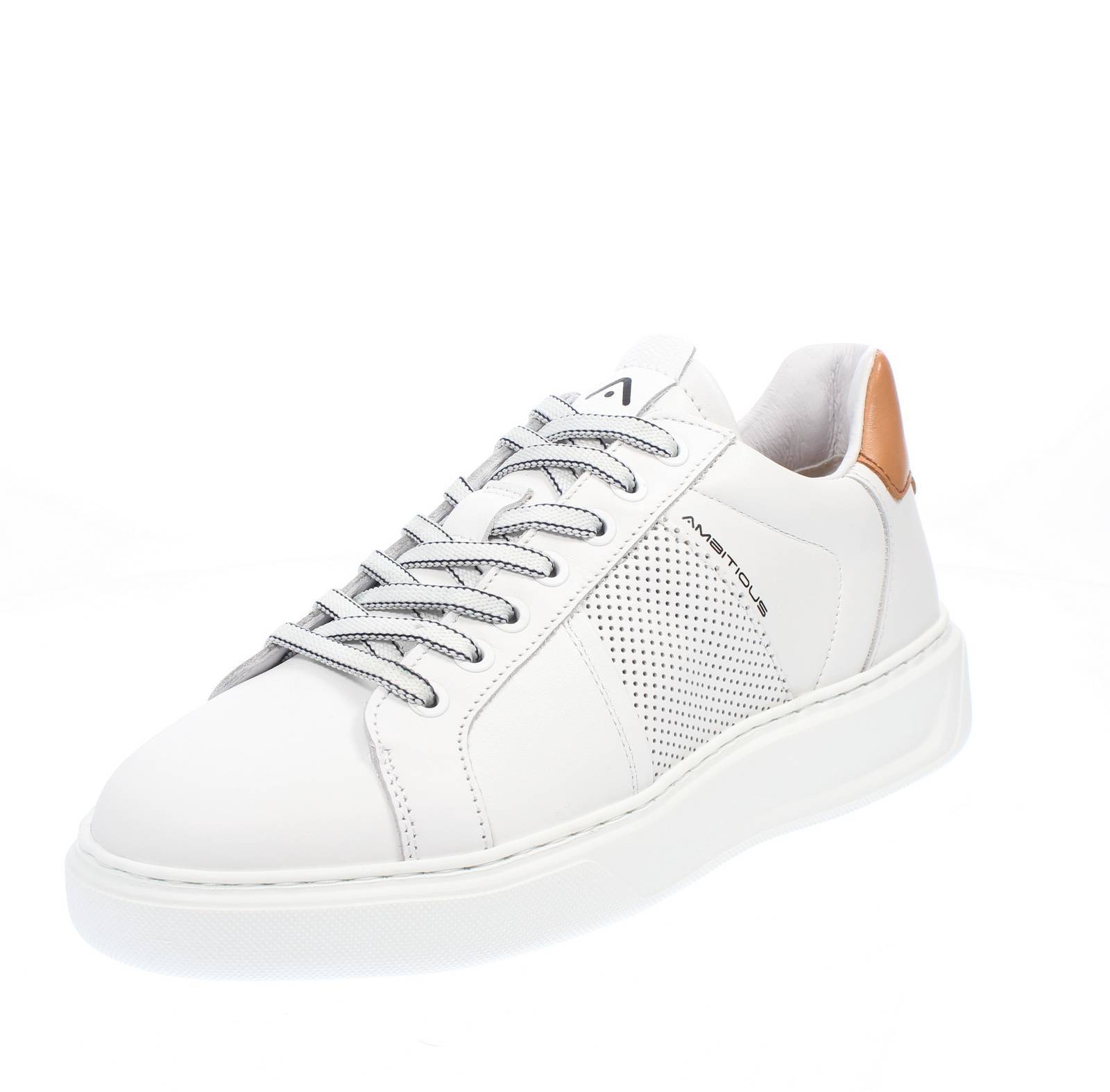 Амбициозные кроссовки из коллекции Pelle Con Suola Oversize Bianco - Taglia 42 [28 см] Scarpe