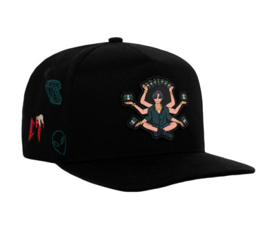 JC HATS NATAEL CANO PACAS DE BILLETES BLACK GREEN SNAPBACK HAT 1841 BLK