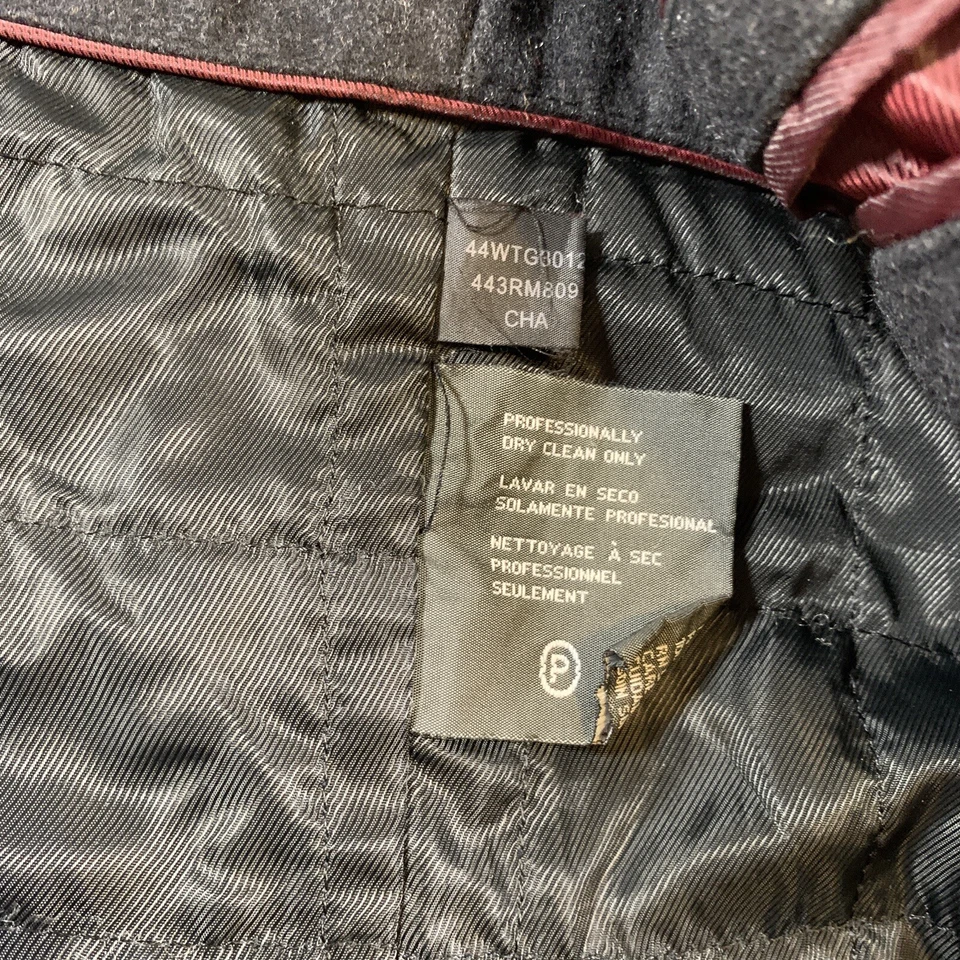 Kenneth Cole Jacket Mens Medium Gray Coat Zip Up Wool Blend Bomber Reaction - Image 4 of 4