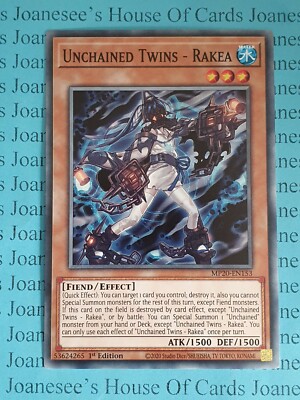 Unkettete Zwillinge - Rakea MP20-EN153 gemeinsame Yu-Gi-Oh Karte 1. Auflage Neu