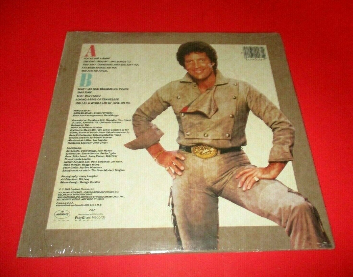 TOM JONES DON'T LET OUR DREAMS DIE YOUNG LP 