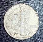 1942 P Walking Liberty Half Dollar 50 Cents Coin AU About Uncirculated Tone
