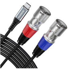 Dual XLR to USB C Audio Cable for Smartphones