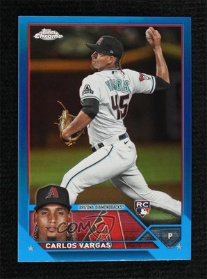 2023 Topps Chrome Update Blue Refractor 24/150 Carlos Vargas Rookie RC 0lj0