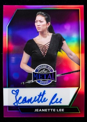Jeanette Lee Auto 5/6 2026 Leaf Metal Women of Sport Pool Black Widow