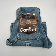 Carhartt Denim Work Shorts Size 28 B29 STW Stonewash NWT Deadstock NOS