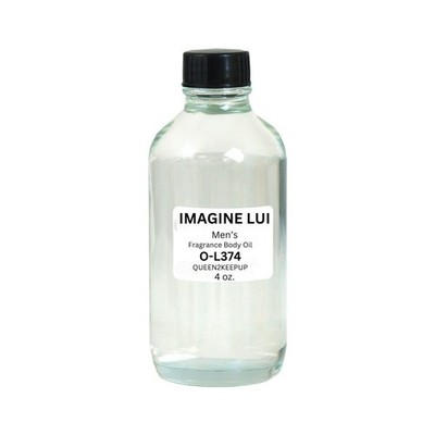 Imagine Lui (Men) Body Oil 4 oz Fragrance All Natural Scent