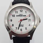 Vtg Timex Expedition Quartz Watch Womens 50m Indiglo Steel 32mm New Battery