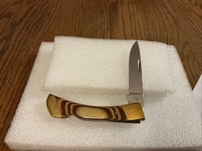 Ontario Knife Co.#002770 Laminated Handle Lockback Knife,unused stored condition