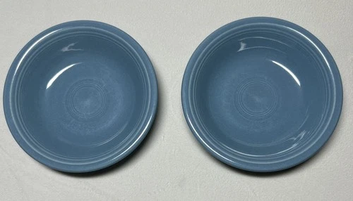 Set Of 2 Fiesta Periwinkle Blue 5-3/8” Fruit Bowls Fiestaware Retired 6 Oz USA