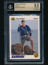 1991-92 Upper Deck French rookie #444 Doug Weight rc BGS 9.5