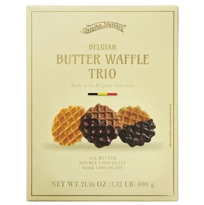Belgian Butters BELGIAN BUTTER WAFFLE TRIO 21.16 OZ w/Real Butter, Cream & Eggs!
