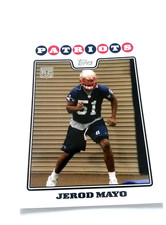2008 Topps Football Jerod Mayo Rookie Card #411 Factory Set Break NM-MT