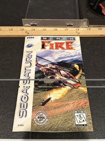 Black Fire (Sega Saturn, 1996) CIB Complete with Registration Card