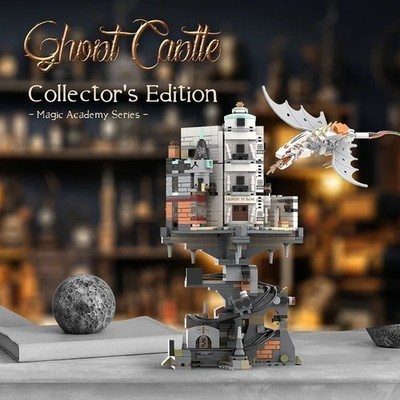 MOC Gringotts Bank Bausteine Set mit Drache 1056 Teile Magic Geschenk