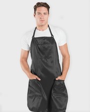 Betty Dain Premier Barber Apron Crinkle Nylon Black - 175-BLK