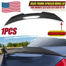 For Infiniti G35 G37 4Door Sedan PSM Rear Trunk Spoiler Wing Lip Carbon Fiber US