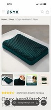 New Onyx Automatic Grid Cervical Mesh Pressure Relief Cooling Pillow