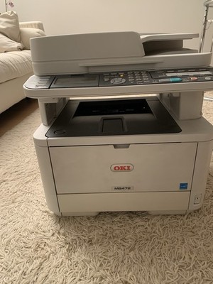 OKI MB472dnw A4-Schwarzweiß-4-in-1-Multifunktionsdrucker,WLand/Duplex, Gebraucht