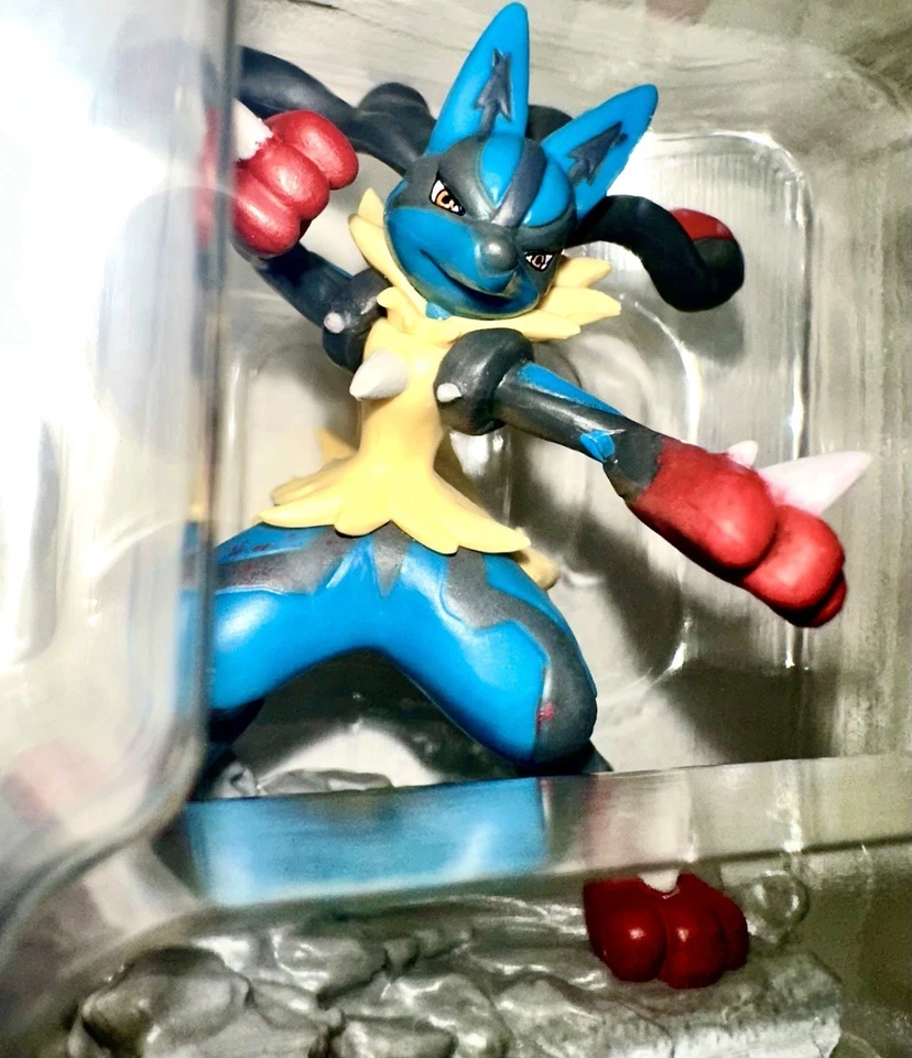 Pokemon Juego de Cartas Coleccionables Mega Lucario Ex Figura Colección - Solo Figura (2 pulgadas) NUEVO Foto 4 de 4