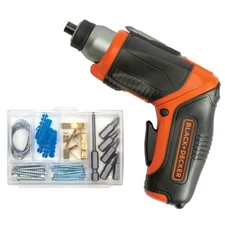Black & Decker BDCS40BI 4V MAX Cordless Screwdriver w/ Picture-Hanging Kit New
