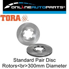 2 Front Disc Brake Rotors for Nissan R50 Pathfinder 11/1998~2005 V6 ST TI RX