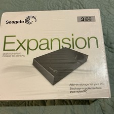 Seagate Expansion Desktop External HDD 3TB USB 3.0 Black NEW SEALED 