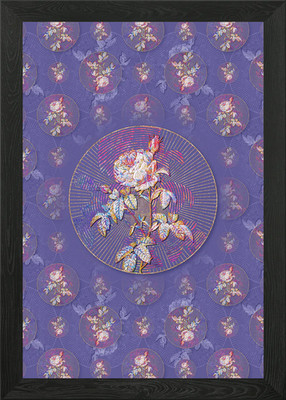 Provence Rose Bloom Flower Framed Wall Art Poster Canvas Print Picture