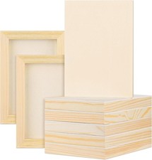8 Pack Wood Panels 5 x 7 Inch Wooden Panels Canvas Unfinished Craft Wood Boards