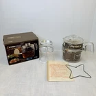 Vintage PyrexWare 7756 Glass Percolator 6 Cup Coffee Pot Complete In Box EUC