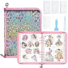 Sticker Storage Organizer, Sticker Organizer Binder Reusable Sticker Book Col...