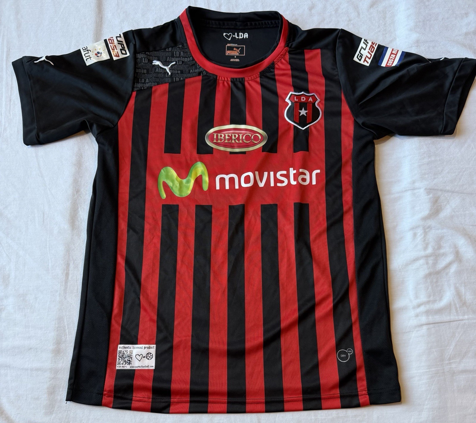 Authentic Puma Liga Deportiva Alajuelense Sz S Red 2014-16 Home Futbol Jersey