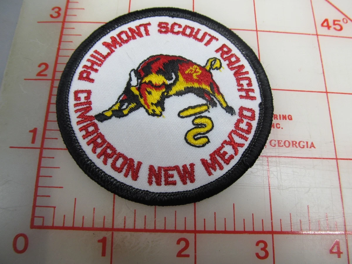 Boucle de ceinture vintage des années 1970 Philmont Scout Ranch Bull