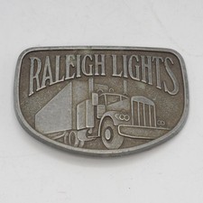 Raleigh Lights Trucker Belt Buckle Cigarette Advertising