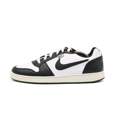 Nike Herren Court Vision Low Schuh Schwarz Weiß Leder Low-Top Sneaker EU 43