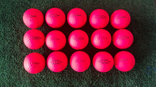 15 Titleist TruFeel Matte Red Golf Balls AAAAA / No Logos or Player Marks
