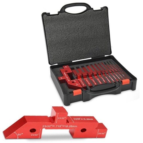 14pcs Table Setup Blocks Aluminum Alloy for Router Saw Milling Height Angle - Picture 3 of 10