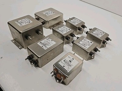 8x Lot Various Corcom EMI Filters- F7252, F7253,f7517, F7768, F7299 120/250VAC 