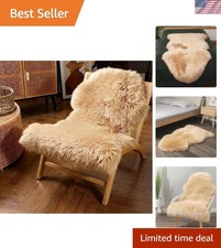 Australian Sheepskin Rug - Fluffy 2' x 3' Decor for Kids  Living Room