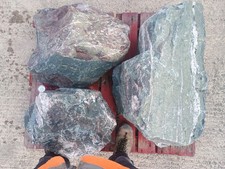  3 Large Granite Garden Rocks ,Rockery Stone Boulders ..248,188 and 125 kg