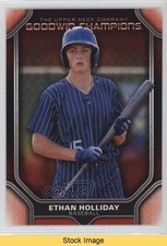 2024 Upper Deck Goodwin Champions Photo Variation Red Ethan Holliday READ 1o5v