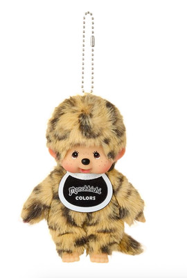 Monchhichi Colors Leopard Plush Keychain Doll Japan Character Bag Charm