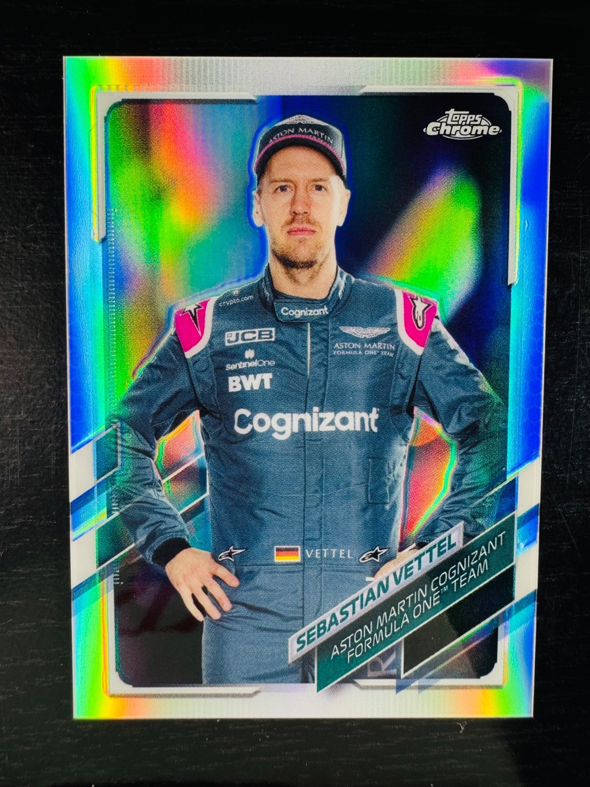 2021 Sebastian Vettel Refractor Topps Chrome #7 F1 Formula 1