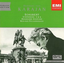 Schubert: Symphonies 5 6; Herbert von Karajan - BPO CD, 1996, EMI