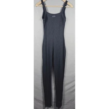 SKIMS Fits Everybody Cami Bodysuit Charcoal Grey Ribbed Full Length SM stretch
